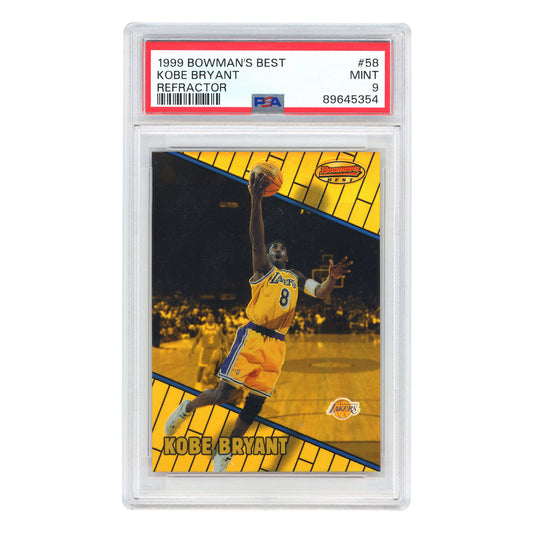 Kobe Bryant 1999 Topps Bowman's Best Refractor #58 PSA 9