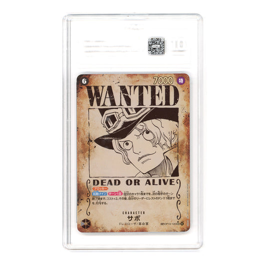 Sabo 2025 One Piece Japanese OP13 Wanted #120 TAG 10