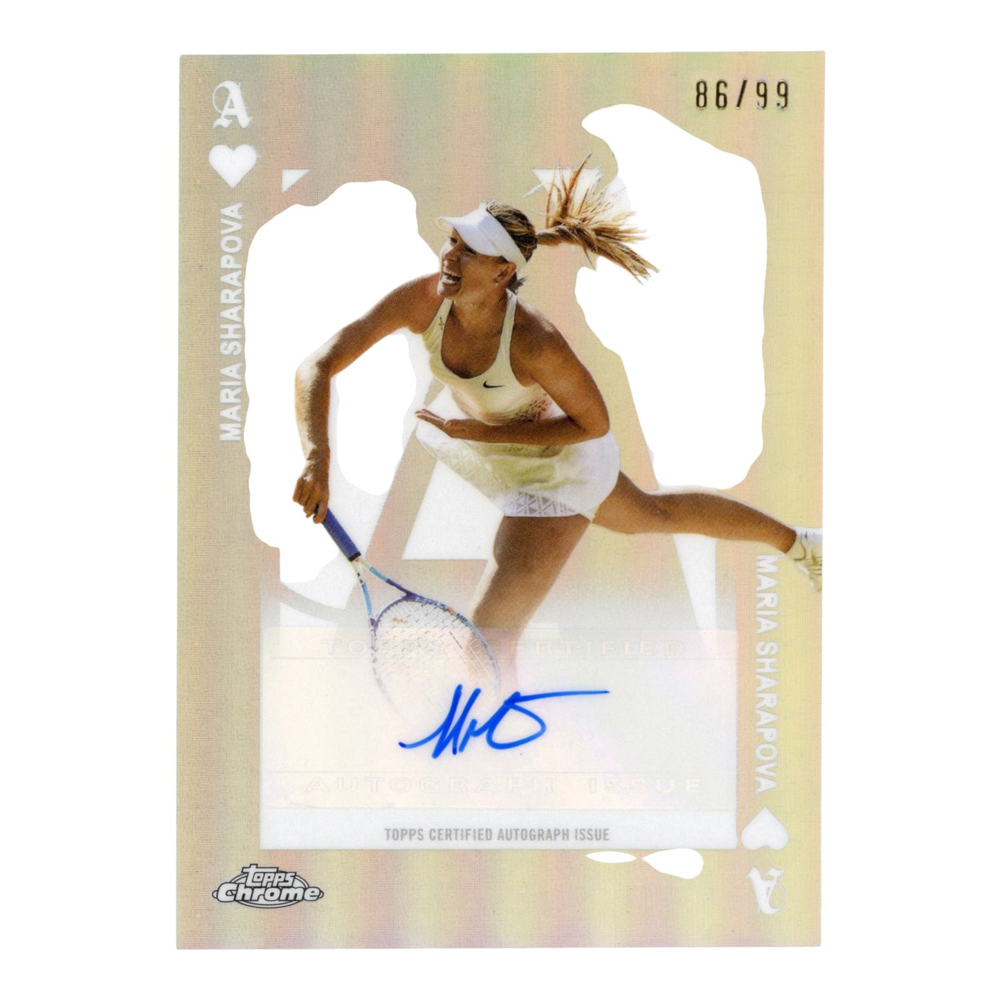 Maria Sharapova 2025 Topps Chrome Ace Auto 86/99 #AA-MA