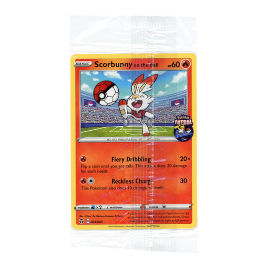 Scorbunny 2020 Pokemon English Futsal Promo #004 Factory Sealed Pack