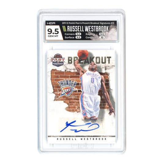 Russell Westbrook 2011-12 Past & Present Auto #13 HGA 9.5