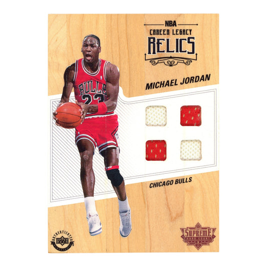 Michael Jordan 2016-17 Upper Deck Supreme Hard Court Quad Jersey ##CLR-MJ2