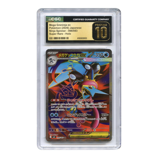Mega Greninja ex 2025 Pokemon Japanese M4 #098 CGC Pristine 10