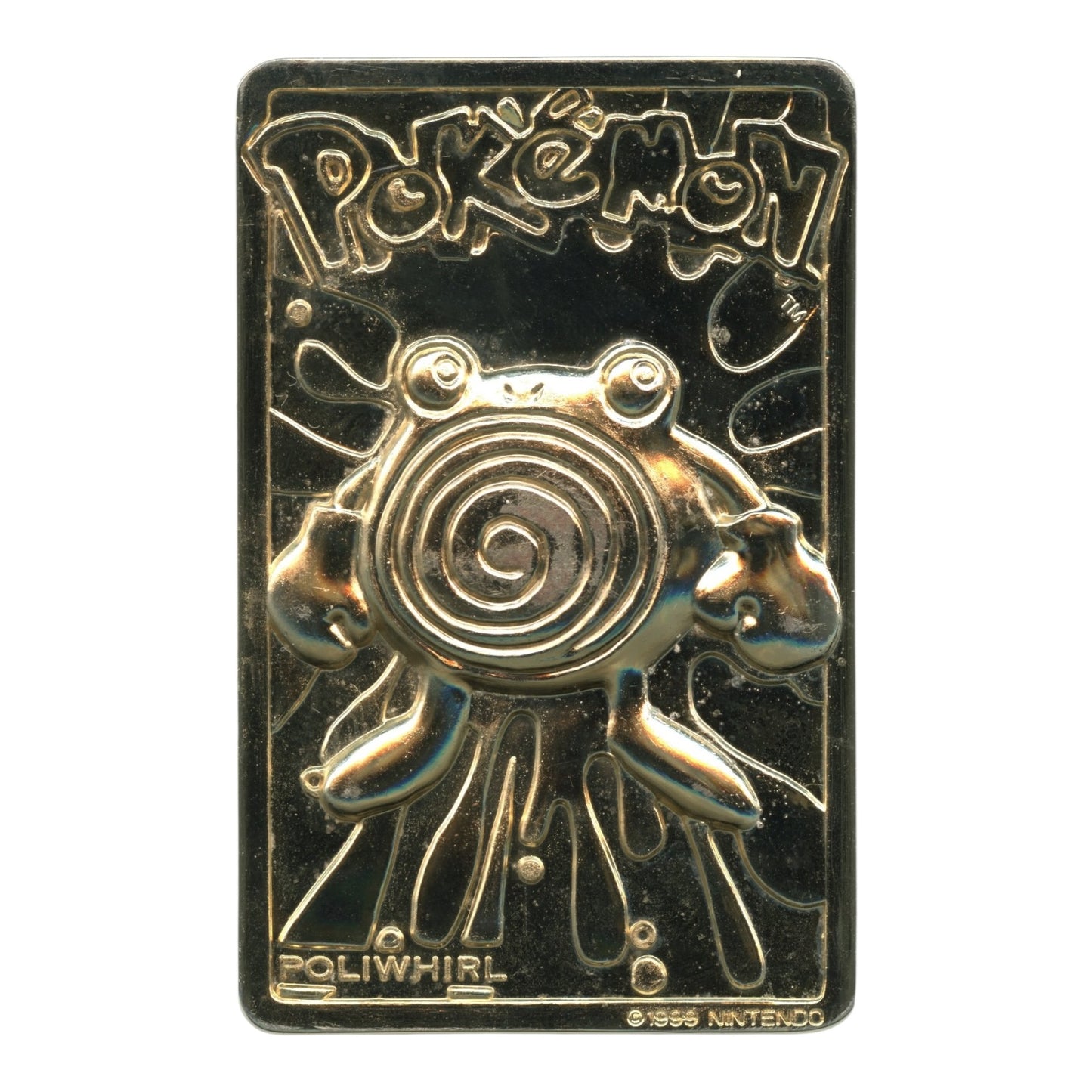 Polywhirl 1999 Pokemon 23K Gold-Plated Trading Card Limited Edition