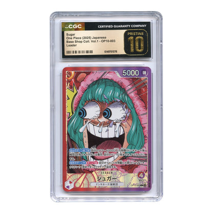 Set of 6 2025 One Piece Japanese Base Shop Collection Vol.1 Leader CGC Pristine 10