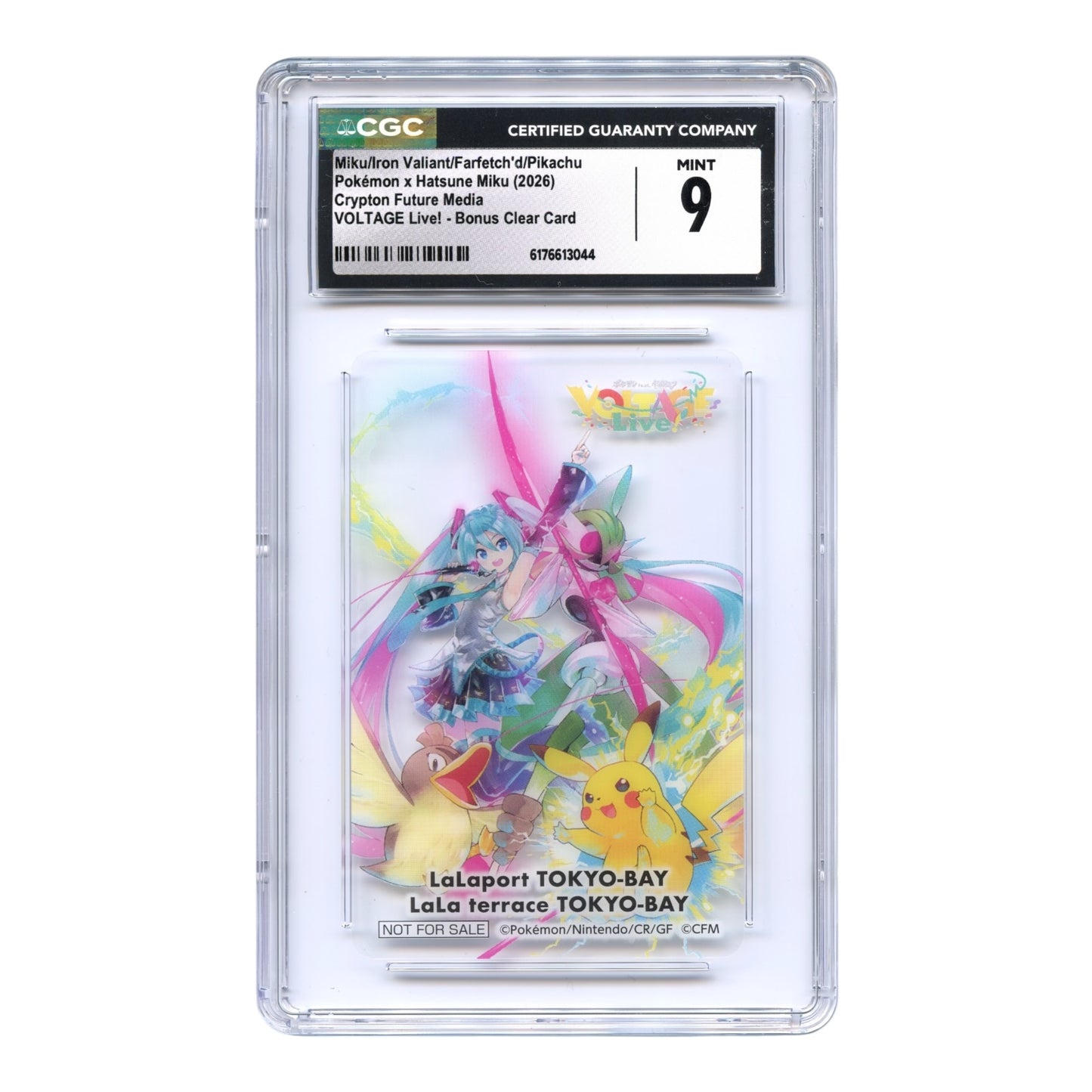 Miku/Iron Valiant/Farfetch'd/Pikachu 2026 Pokemon x Hatsune Miku Voltage Live! Promo CGC 9