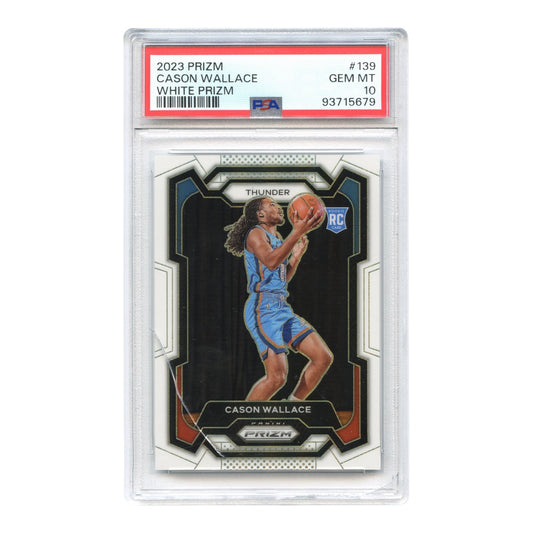 Cason Williams 2023 Panini Prizm White Prizm Rookie RC #139 PSA 10
