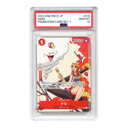 Nami 2023 One Piece Japanese Card Set 1 Promo #016 PSA 10
