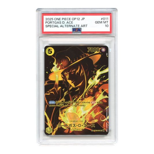 Portgas D.Ace 2025 One Piece Japanese Special Alternate Art #OP13-011 PSA 10