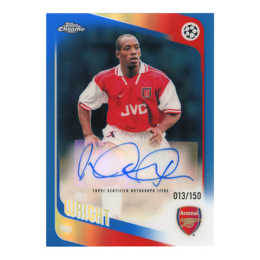 Ian Wright 2026 Topps Chrome Soccer UCC Auto 013/150 #CLA-IW