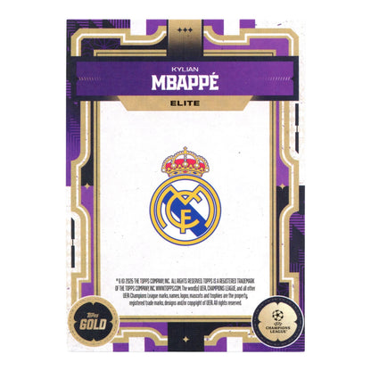 Kylian Mbappe 2026 Topps Gold Elite 04/50