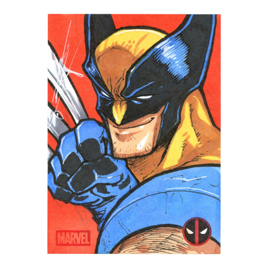 Wolverine 2025 Topps Chrome Marvel Deadpool & Wolverine Sketch Auto Card