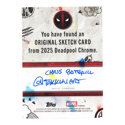 Wolverine 2025 Topps Chrome Marvel Deadpool & Wolverine Sketch Auto Card
