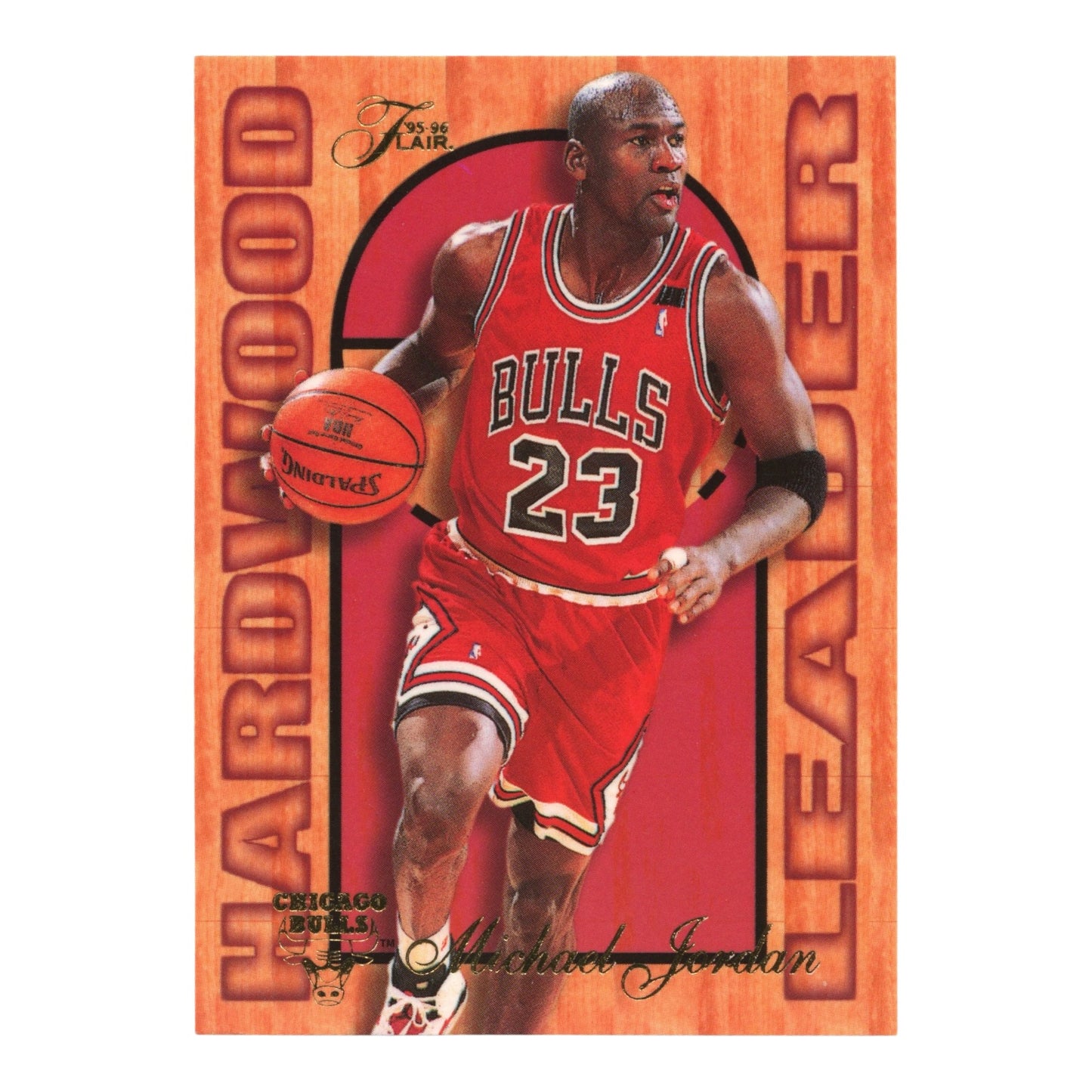 Michael Jordan 1995 Fleer Hardwood Leader #4
