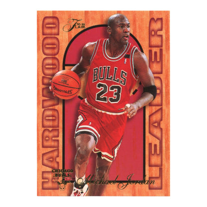 Michael Jordan 1995 Fleer Hardwood Leader #4