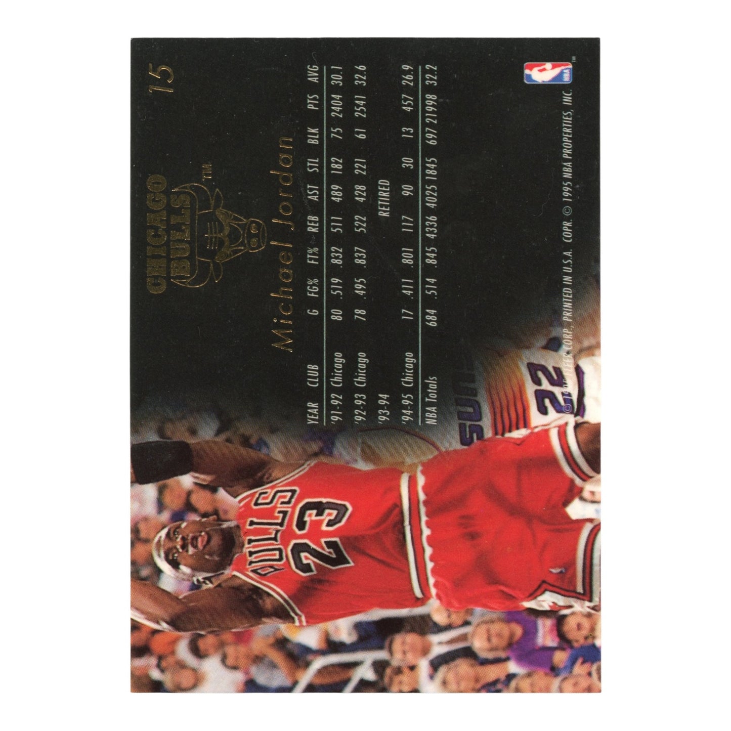 Michael Jordan 1995 Fleer Flair #15