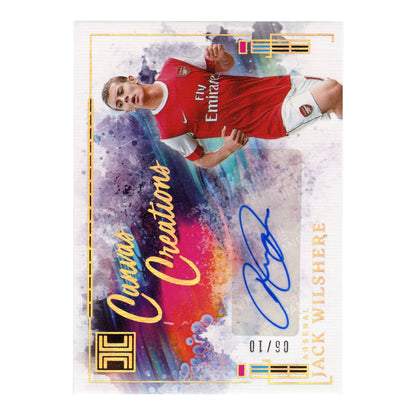 Jack Wilshere 2024-25 Panini Impeccable English Premier League EPL Carvas Creations Auto 06/10 #CC-JW