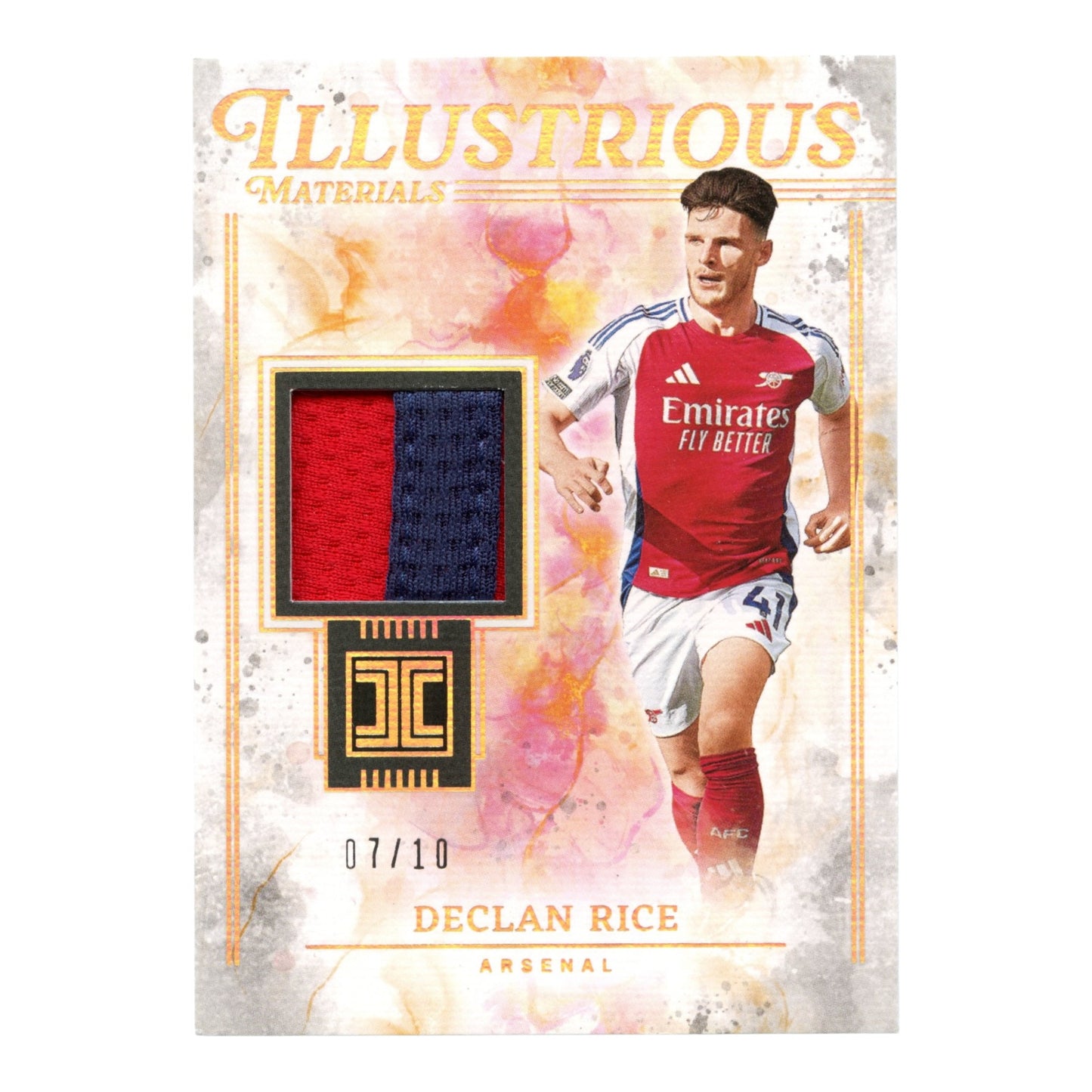 Declan Rice 2024-25 Panini Impeccable English Premier League EPL Illustrious Materials Jersey 07/10 #IL-DR
