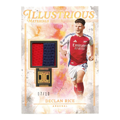 Declan Rice 2024-25 Panini Impeccable English Premier League EPL Illustrious Materials Jersey 07/10 #IL-DR