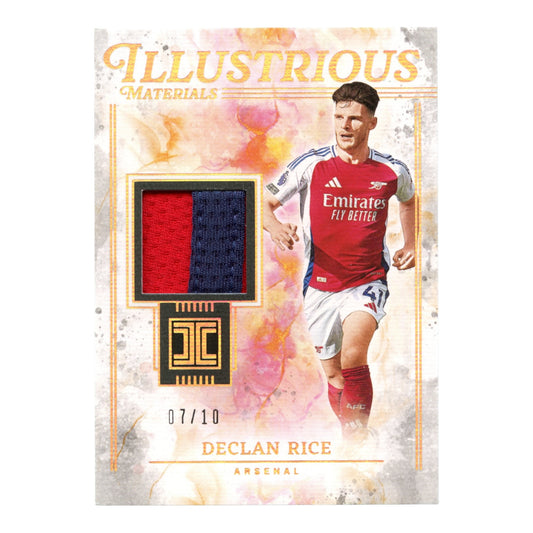 Declan Rice 2024-25 Panini Impeccable English Premier League EPL Illustrious Materials Jersey 07/10 #IL-DR