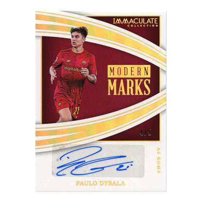 Paulo Dybala 2022-23 Panini Immaculate Soccer Modern Marks Auto 4/5 #MM-PD