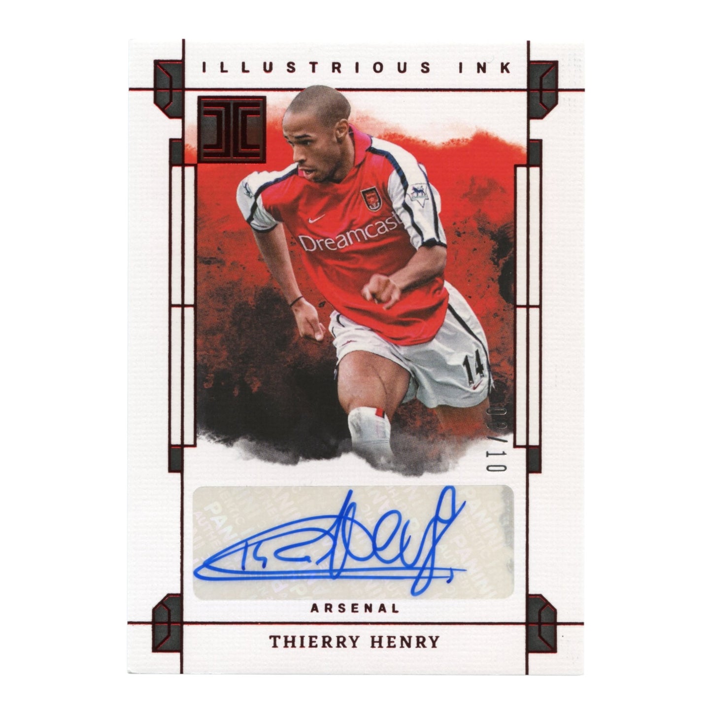 Thierry Henry 2023-24 Panini Impeccable English Premier League Illustrious Ink Auto 08/10 #IN-TH