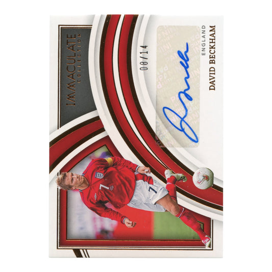 David Beckham 2022-23 Panini Immaculate Soccer Auto 08/14 #SI-DB