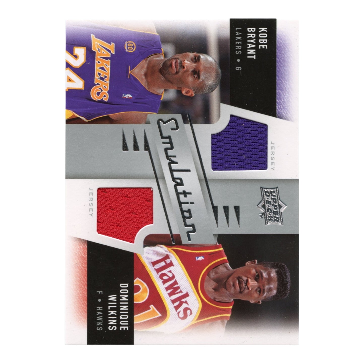Kobe Bryant/Dominque Wilkins 2008-09 Upper Deck Emulation Dual Jersey #E-BW