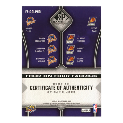 2009-10 Upper Deck SP Game Used Four On Four Fabrics 70/99 #FF-GOLPHO