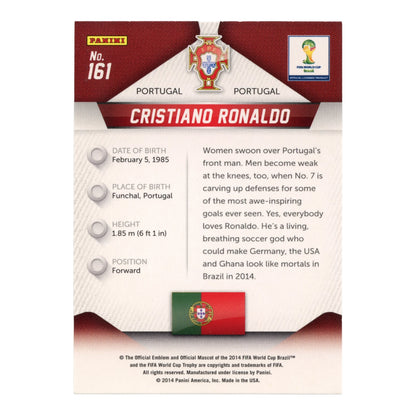 Cristiano Ronaldo 2014 Panini Prizm World Cup #161