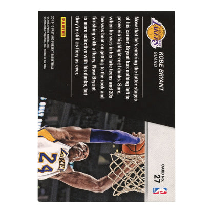 Kobe Bryant 2012-13 Past & Present Shattered #27