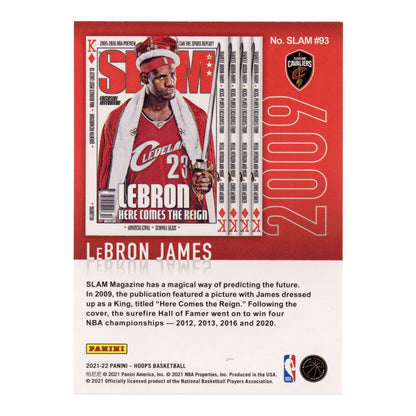 Lebron James 2021-22 Panini NBA Hoops Slam #93
