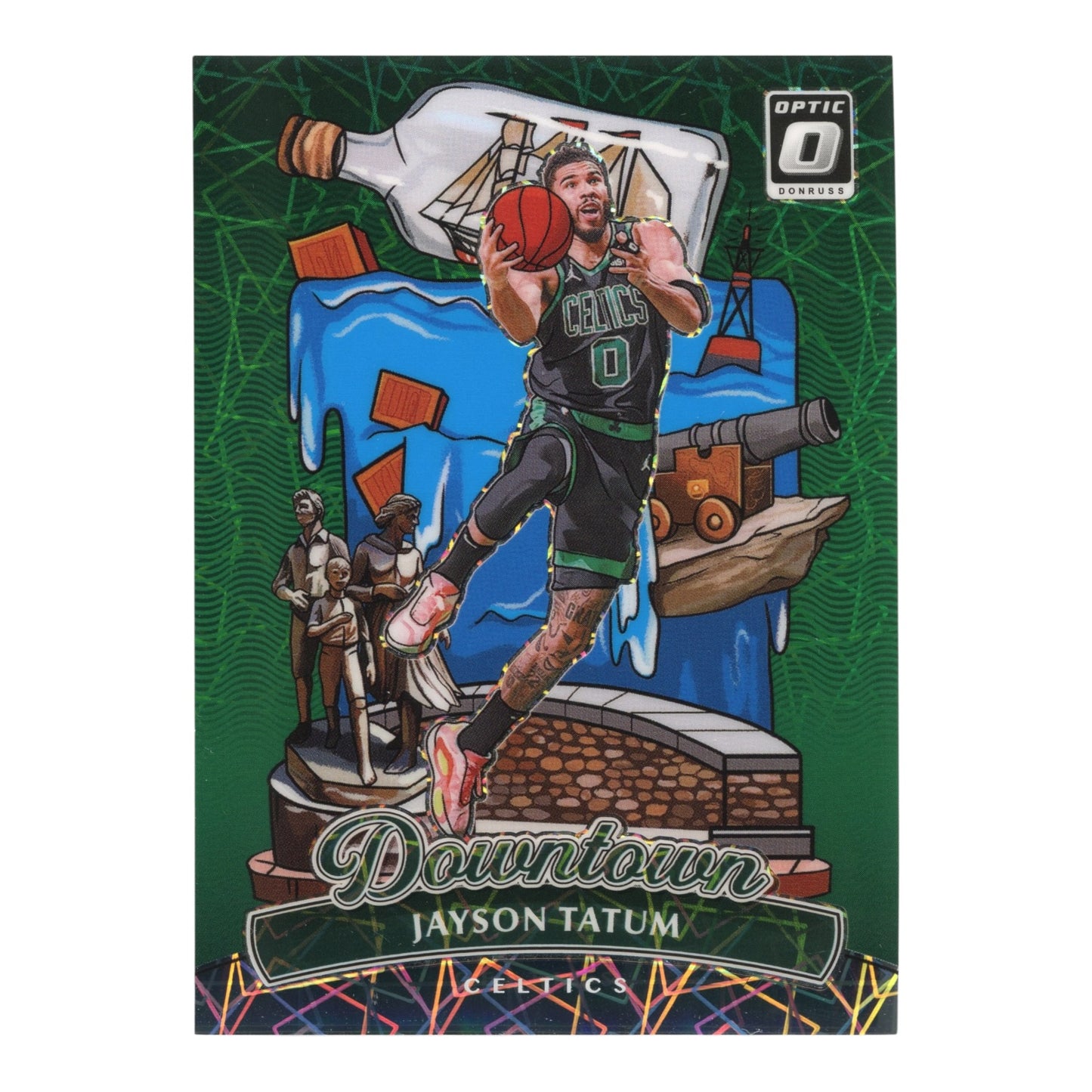 Jayson Tatum 2024-25 Panini Donruss Optic Downtown #4