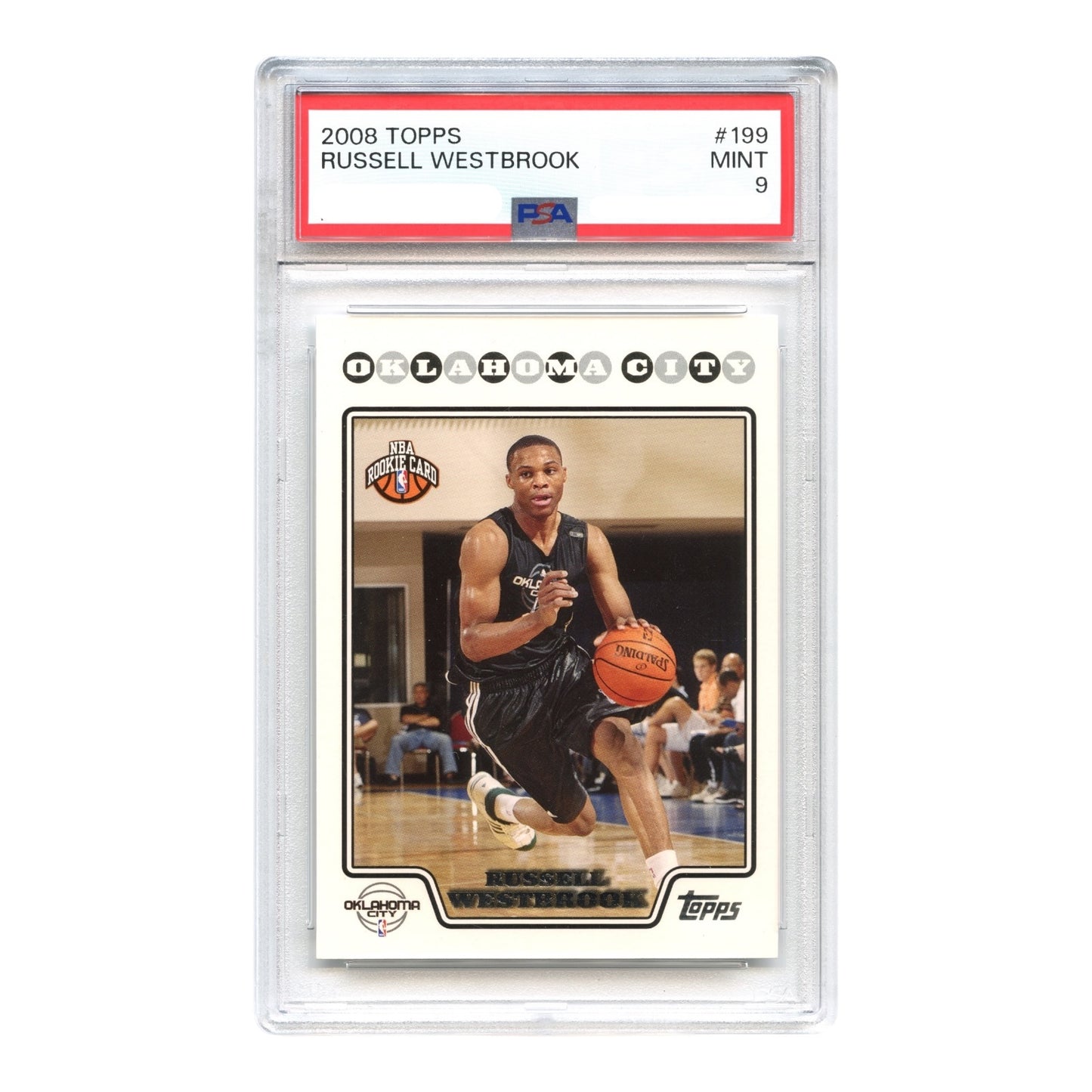 Russell Westbrook 2008 Topps Rookie RC #199 PSA 9