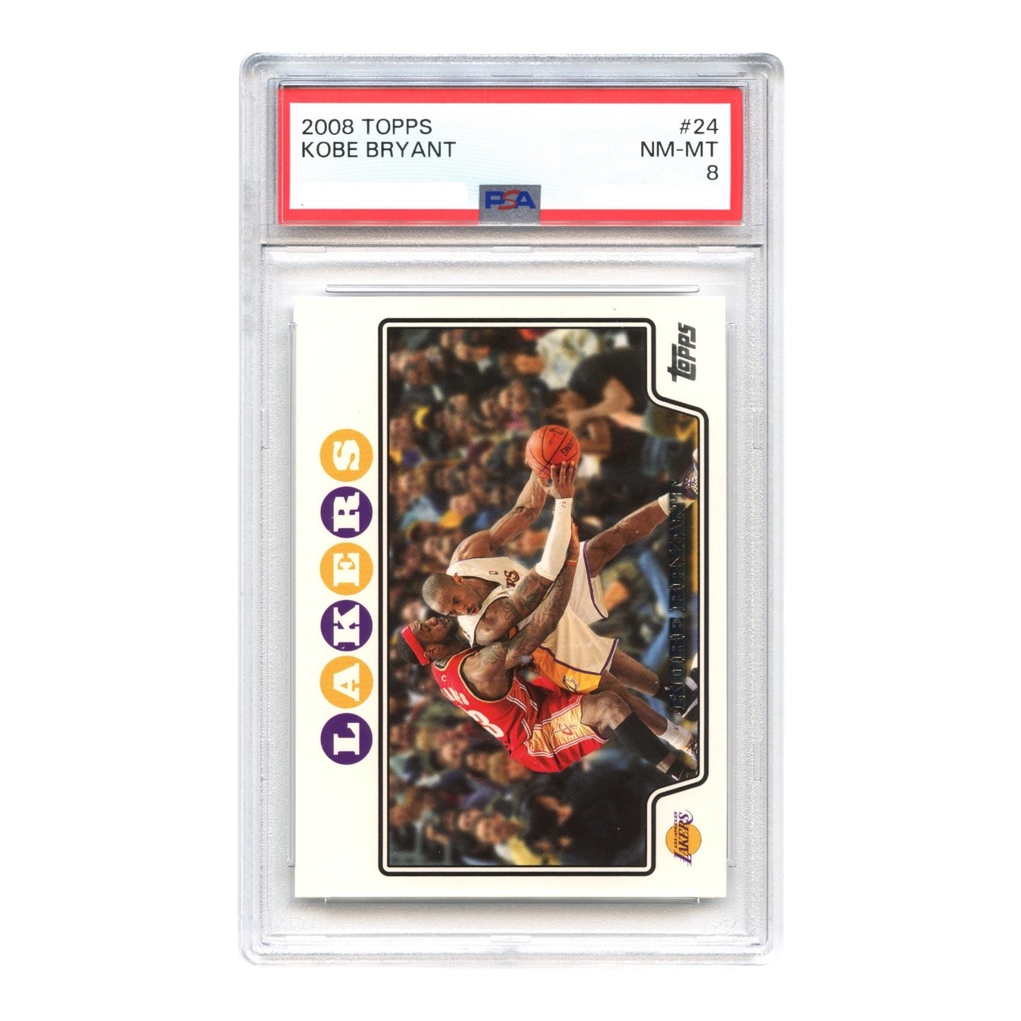 Kobe Bryant 2008 Topps #24 PSA 8