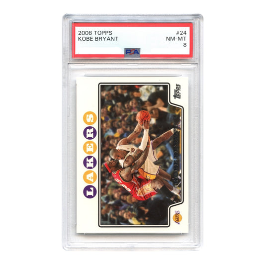 Kobe Bryant 2008 Topps #24 PSA 8
