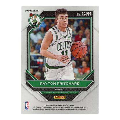 Payton Pritchard 2020-21 Panini Prizm Auto Silver  Rookie RC #RS-PPC