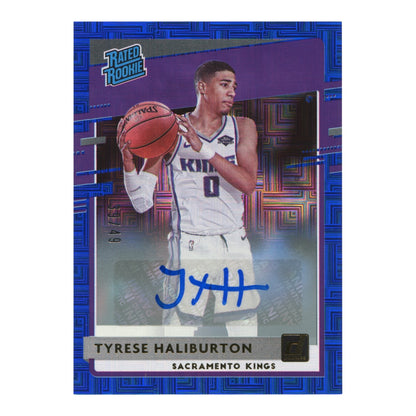 Tyrese Haliburton 2020-21 Panini Donruss Rated Rookie Auto RC 39/49 #231