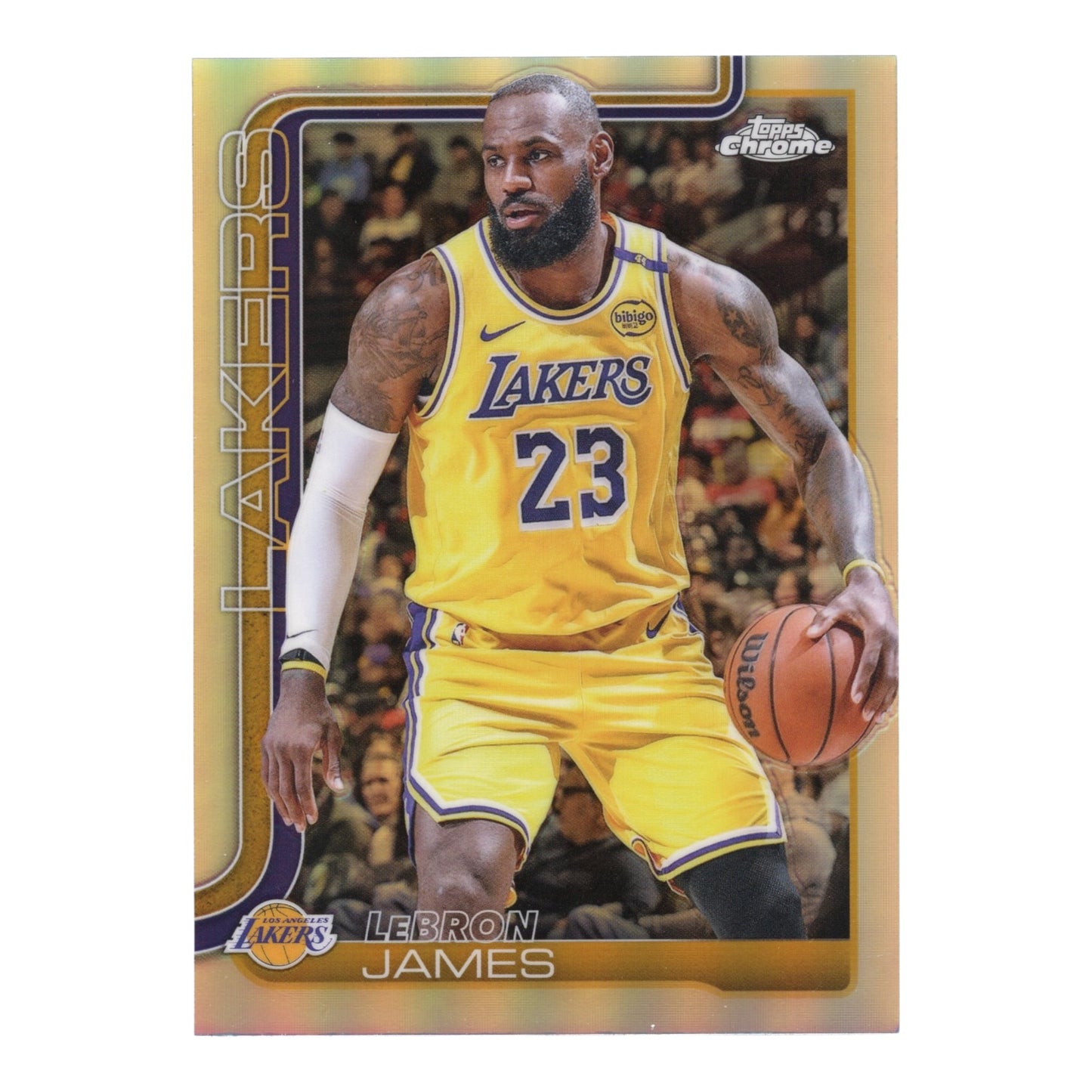 Lebron James 2025 Topps Chrome Basketball Refractor #127