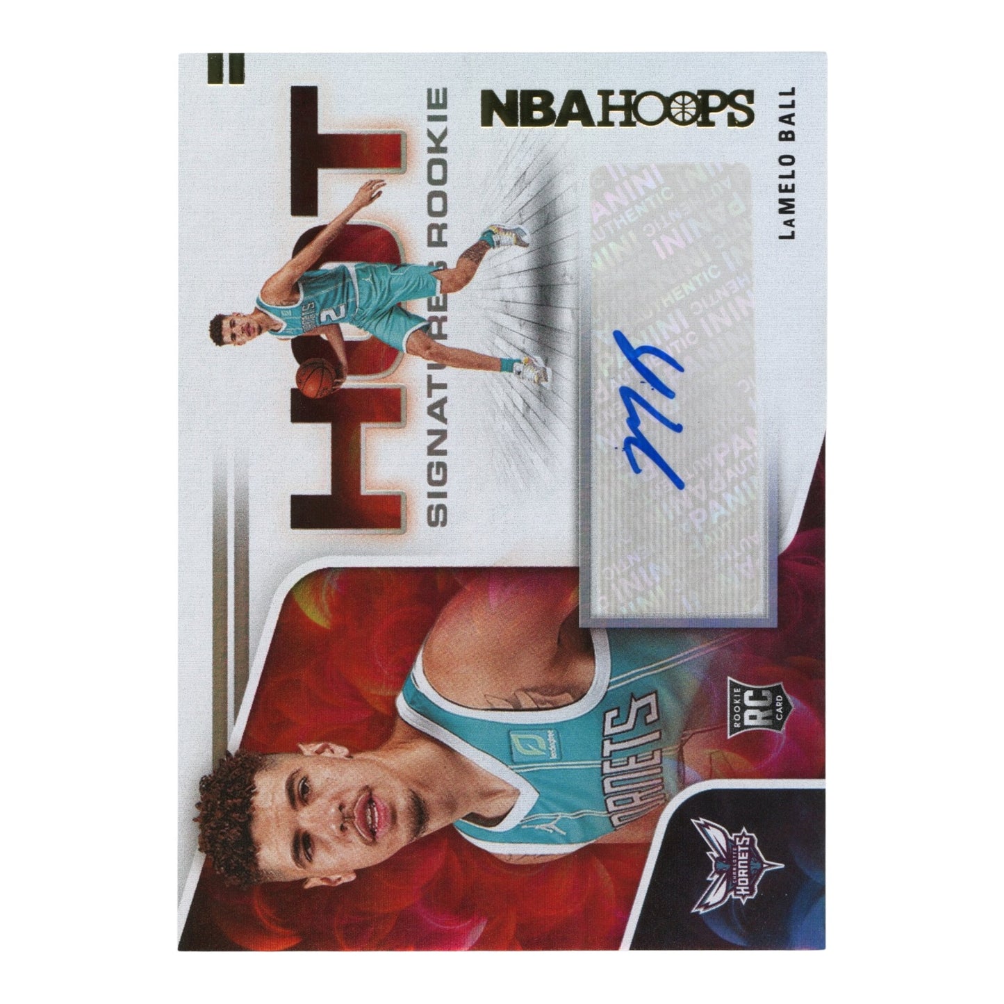 Lamelo Ball 2020-21 Panini NBA Hoops Hot Signature Auto Rookie RC #HR-MLB