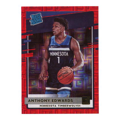 Anthony Edwards 2020-21 Panini Donruss Rated Rookie RC 29/99 #201