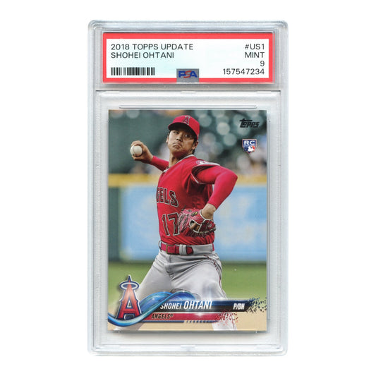 Shohei Ohtani 2018 Topps Chrome Rookie RC Update Series #US1 PSA 9