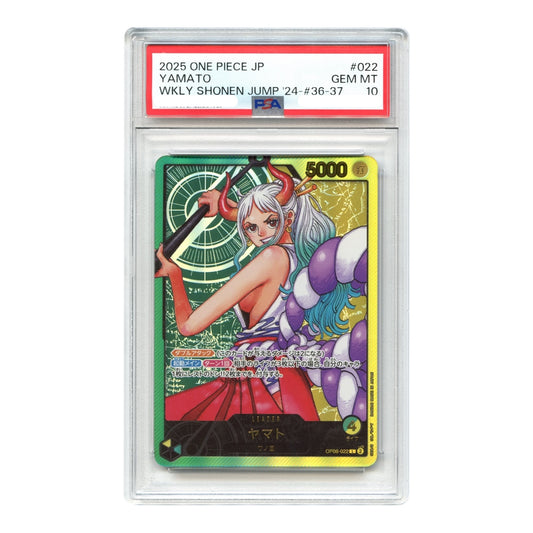 Yamato 2025 One Piece Japanese Weekly Shonen Jump Promo #022 PSA 10