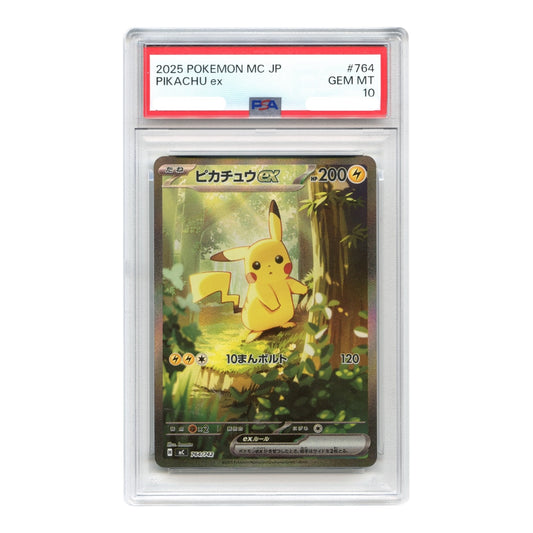 Pikachu ex 2025 Pokemon Japanese Start Deck 100 Battle Collection MC #764 PSA 10