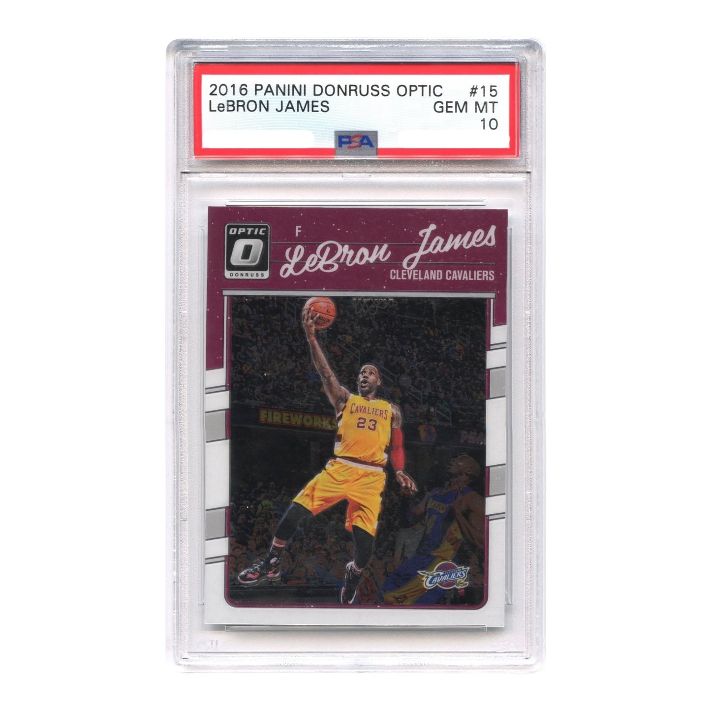 LeBron James 2016-17 Panini Donruss Optic #15 PSA 10