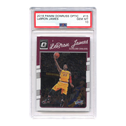 LeBron James 2016-17 Panini Donruss Optic #15 PSA 10