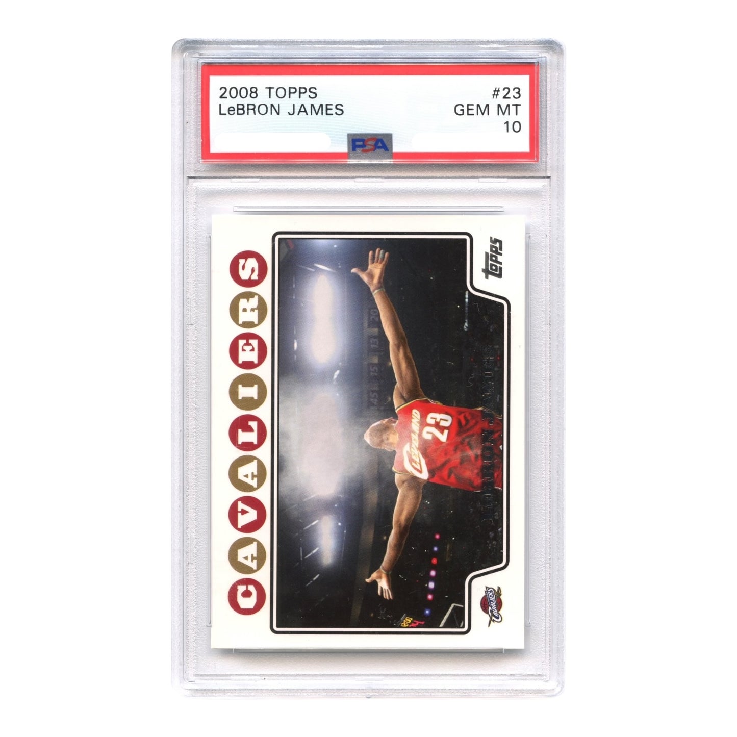 LeBron James 2008 Topps #23 PSA 10