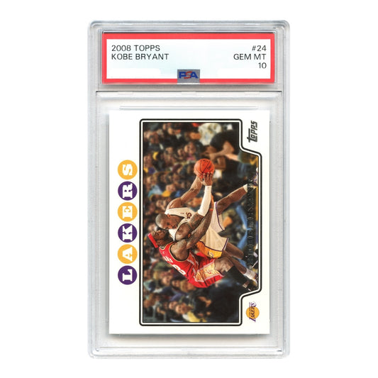 Kobe Bryant 2008 Topps Lakers #24 PSA 10
