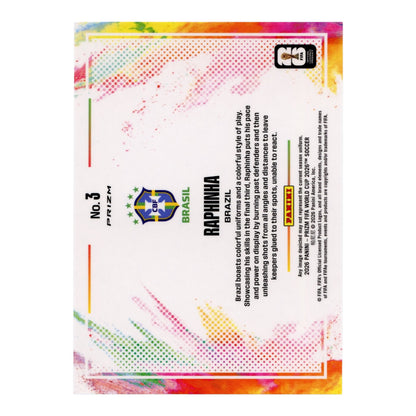 Raphinha 2026 Panini Prizm FIFA World Cup Color Blast #3