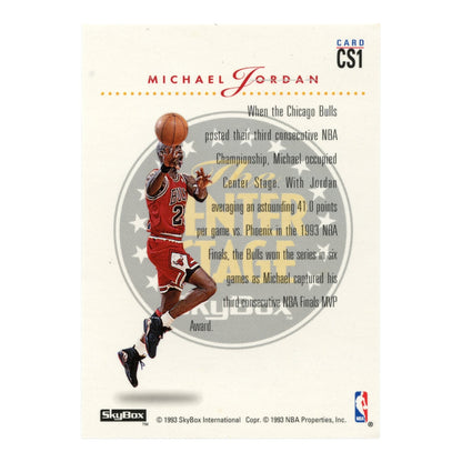 Michael Jordan 1993 SkyBox The Center Stage #CS1